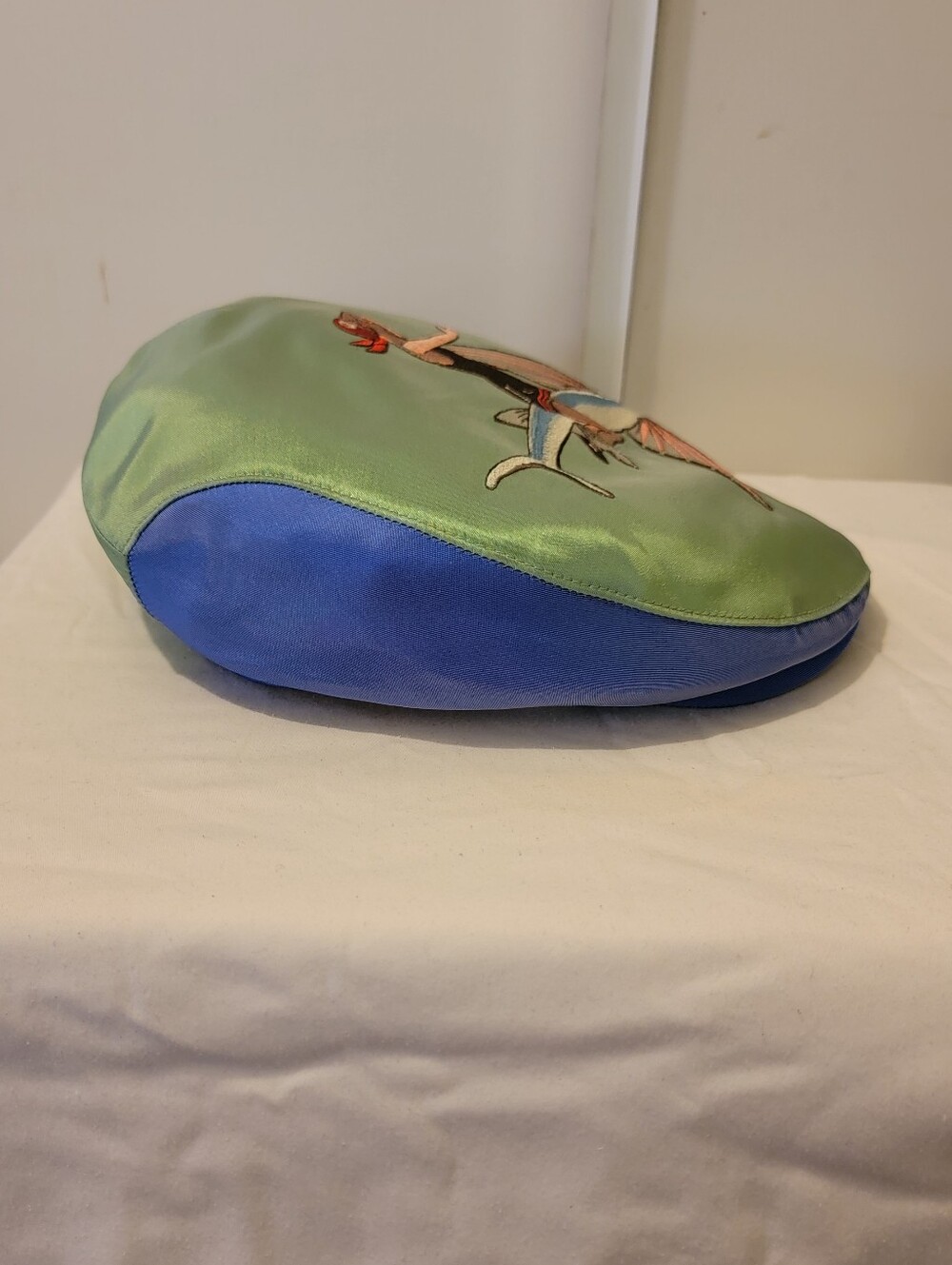Stetson Orange flat cap Lined with Blue Trim - Picture 3 of 6